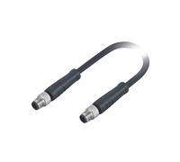 Connettore M5 standard europeo Connettore maschio A-Code a 4 pin stampato con schermatura del filo