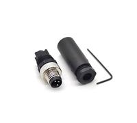 Connettore maschio a 3 pin M8, assemblato in loco con sensore cablato da 8mm, connettore circolare industriale IP67 connettore diritto a codice non schermato 60V 4A