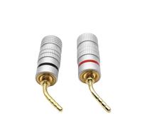 Connettore maschio con spina a banana da 4 mm 12 pezzi Connettori for cavi amplificatore con connettori for cavi audio for altoparlanti(24 Pieces)