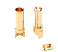 Connettore maschio femmina con spina a banana da 3,5 mm da 10/20/50 paia placcato in oro(10 pair)