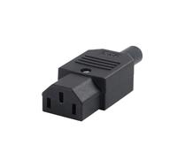 Connettore maschio femmina IEC320 10A 250V nero ricablabile C13 C14 spina connettore di alimentazione presa CA a 3 pin(Female)