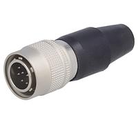 Connettore maschio HR10A-10P-10P (73): rotondo HR10 maschio PIN: 10 push-p