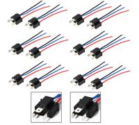 Connettore Maschio Pigtail 9003 HB2 H4 Per Fari Lampada Spina Adattatore X 12