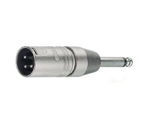 Connettore maschio XLR/Spina jack mono 6.3 mm