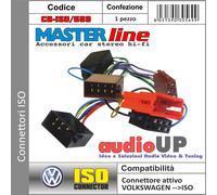CONNETTORE MINI ISO SISTEMA AMPLIFICATO ECCETTO BOSE SYSTEM AUDI A6 1998 IN POI.