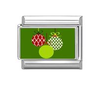 Connettore modulare italiano natalizio in acciaio inox, accessorio per gioielli, adatto per gli appassionati di Natale modulare, One Size, come descritto, come descritto
