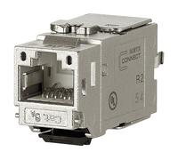 CONNETTORE MODULARE METZ 130B21-E - Modulo jack, pressofusione di zinco, 14,7 mm, 1 pezzo, ingresso cavo 180°