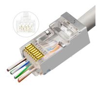 Connettore modulare MicroConnect EZ RJ45 8P8C CAT6, 50 pezzi