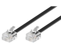 Connettore modulare MicroConnect RJ11 6P/4C 6m Nero