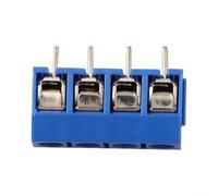 Connettore morsettiera PCB, passo 5,0 mm, pin dritto a 2/3/4 poli per KF301, contatti in rame stagnato, alloggiamento ignifugo PA66, confezione da 10 (C)