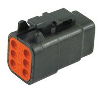 Connettore NAMZ, Deutsch DTM. Nero, spina, 6 pin