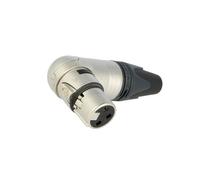 Connettore NC3FRX XLR femmina PIN: 3 con angolo di 90° rotazione-saldatura 16...
