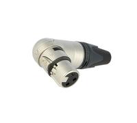 Connettore NC3FRX XLR femmina PIN: 3 con angolo di 90° rotazione-saldatura...