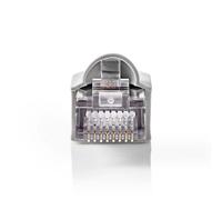 Connettore Nedis CCGB89350GY RJ45 Cat 5 UTP Maschio 10pz Trasparente/Grigio
