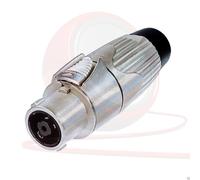 Connettore Neutrik NLT8FX STX Femmina Speakon A 8 Poli. Argento. Tipo Saldato