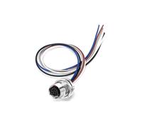 Connettore NMEA 2000 per Cavo Femmina M12 A 5 Pin, Codice A, Montaggio A Pannello Frontale, IP67, Preassemblato, Cablabile.