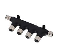 Connettore NMEA 2000 T a 5 Pin, IP67 Impermeabile, 4 Porte MultiPort Tee Terminator - Connessione Affidabile e Facile per Reti Marine