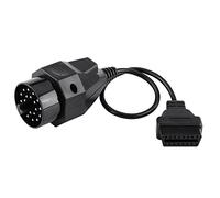 Connettore OBD2 per scanner adattatore rotondo per diagnosi veicolo - 20 a 16 pin - compatibile con E36 E38 E39 E46 E53 X5 Z3 - adattatore universale per auto utilitari e diagnosticare problemi