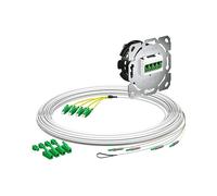CONNETTORE OTTICO KAISER 4250024 - 4 prese LC-Quad, cavo 10 m, installazione a scomparsa