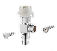 Connettore Ottone per lavatrice 3 Vie Girevole 360° Connettore(B) | Ottone massiccio, per superficie elettroplaccata, resistenza , durata superiore, finitura argento