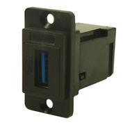 Connettore Passante A Angolo Destro Dual Slim Usb 3.0 Tipo A Blk