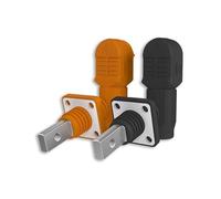 Connettore per Accumulo di Energia Della Batteria, Connettore di Accumulo di Energia Unipolare Connettore di Stoccaggio Della Batteria per Accumulo di Energia Fotovoltaico (Arancione+Nero,200A)