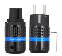 Connettore per altoparlanti audio, compatibilità versatile, struttura resistente all'usura, conduttore in rame rodiato, connettore a 4 poli per un