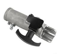 Connettore per asta di prolunga in alluminio, parte a connessione rapida per decespugliatore, adattatore per albero di trasmissione per decespugliatore, montaggio per tubi resistenti (28 sette denti)