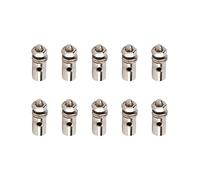 Connettore per Asta di Spinta Servo da 1,3 Mm di Alta qualità, Comodo Fermo di Collegamento Regolabile, Ideale per la Superficie del Timone di un Aereo RC, Confezione da 10 per gli
