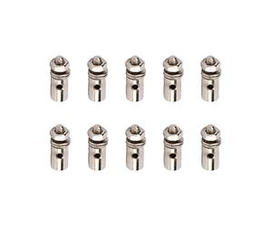 Connettore per Asta di Spinta Servo da 1,3 Mm di Alta qualità, Comodo Fermo di Collegamento Regolabile, Ideale per la Superficie del Timone di un Aereo RC, Confezione da 10 per gli