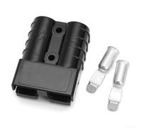 Connettore per batteria da 120 A, confezione da 2 connettori per cavi RV con terminali in rame placcato argento, grado di protezione IP20, per uso industriale e applicazioni pesanti