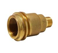 Connettore per bottiglia in ottone, raccordo di linea con filettatura maschio da 1/4", connettori rapidi, facile da usare, adattatore per cilindri in ottone massiccio