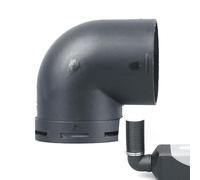 Connettore per canale angolare - 60/75 mm connettore per tubo ad aria calda | 2,36/3 pollici per riscaldamento auto, connettore per scarico del fumo per riscaldamento da pavimento per Eberspächer