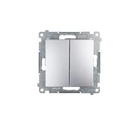 Connettore per candelabro, sgancio rapido, argento DW5.01/43
