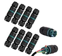 Connettore per cavi impermeabile IP68 - Connettore per cavi impermeabile a 3 poli cavo di collegamento per diametro 5 - 12 mm, scatola di derivazione impermeabile a 2 vie, IP68, per giardino, esterno