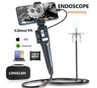 Connettore per cavo da 6.0MM endoscopio industriale automobilistico HD con obiettivo per telecamera di ispezione endoscopica con messa a fuoco automatica leggera per IMG e Video