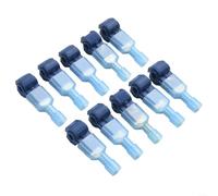 Connettore per cavo di confine per docking station per robot tosaerba, 25 terminali a giunzione rapida con connettori a forcella maschio, rosso/blu, 0,75-2,5 mm² in ottone PVC per tagliaerba