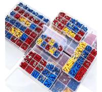 Connettore per cavo isolato 280-1200 pezzi, kit assortito di capicorda e terminali arrotolati