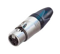 Connettore per cavo XLR femmina a 3 pin con alloggiamento in nichel NC3FXX