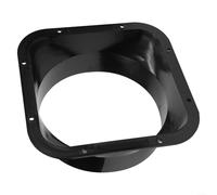 Connettore per condotto a flangia quadrata in plastica ABS per valvola di ritegno per tubo di diametro 100300 mm, compatibile con vari tipi di ventole e cappe da cucina (160 #)