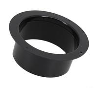 Connettore per condotto di ventilazione a flangia diritta in ABS per condizionatori d'aria e riscaldatori montati a parete, 100 mm/125 mm/150 mm (4"/5"/6") Opzioni di dimensioni (125 mm)