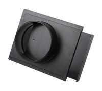 Connettore per condotto di ventilazione in ABS, 100 mm, adattatore valvola a tre vie per collettore di polveri e sistemi di aspirapolvere, nero