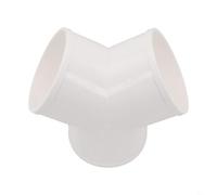 Connettore per condotto in plastica a Y per FACULX - Splitter per tubo di ventilazione della cappa da cucina, giunto di condotto in PVC per ventola di aspirazione bagno (100 mm)