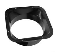 Connettore per condotto in plastica ABS con flangia quadrata per tubo di diametro 100300 mm con design interno per ridurre al minimo la resistenza dell'aria nei sistemi di ventilazione (160 #)