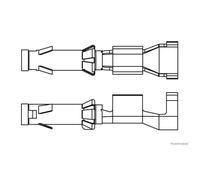 Connettore per crimpatura HERTH+BUSS ELPARTS 50251881