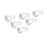 Connettore per filtro dell'acqua, 6 pezzi da 1/4 di tubo OD a 1/2 femmina Connettore rapido per filtro dell'acqua ad osmosi inversa