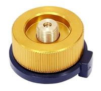 Connettore per fornello da campeggio di tipo split, con adattatore per bombola di gas a vite, oro