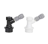 Connettore per Fusti con Bloccaggio a Sfera per Fusti Cornelius, Connettore a Innesto Rapido FFL da 8 Mm 1/4 Pollici, Tappi per Gas e Liquidi, per Uso Alimentare