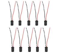 Connettore per lampadina, 10pcs connettori lampadina 12V presa connettore lampadina a LED Connettore Luce Portalampada Presa Connettore maschio morbido T10 W 5 W portalampada per auto camion moto ada