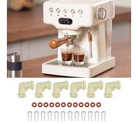 Connettore per linea acqua per caffè ricambio forma L con anelli in silicone